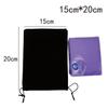 Black Flocking Jewelry & Headphone Drawstring Storage Bag