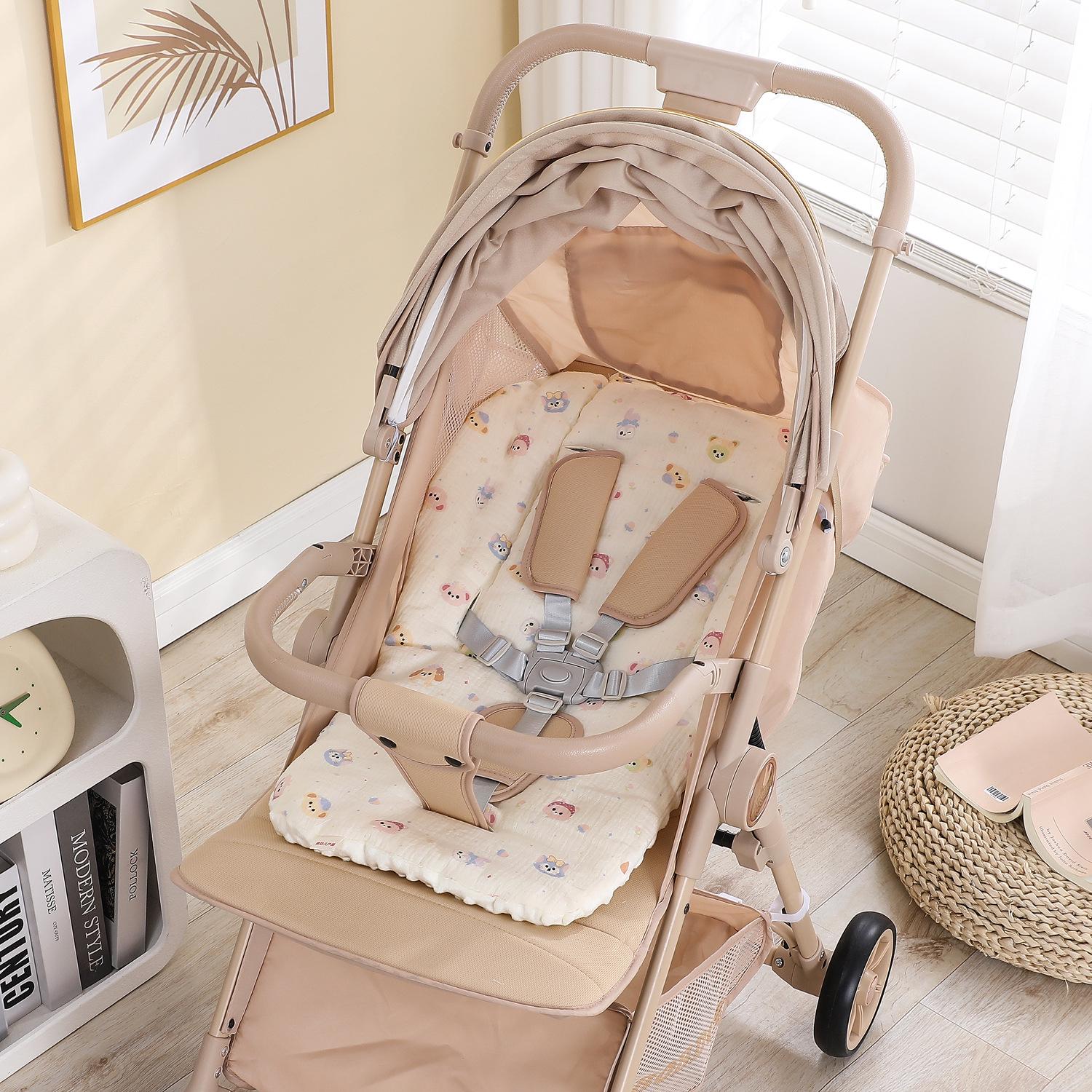 

Бархатная стеганая подушка для детской коляски и стульчика для кормления - Мягкая, толстая и удобная для осени и зимы 67cm Length / 165g