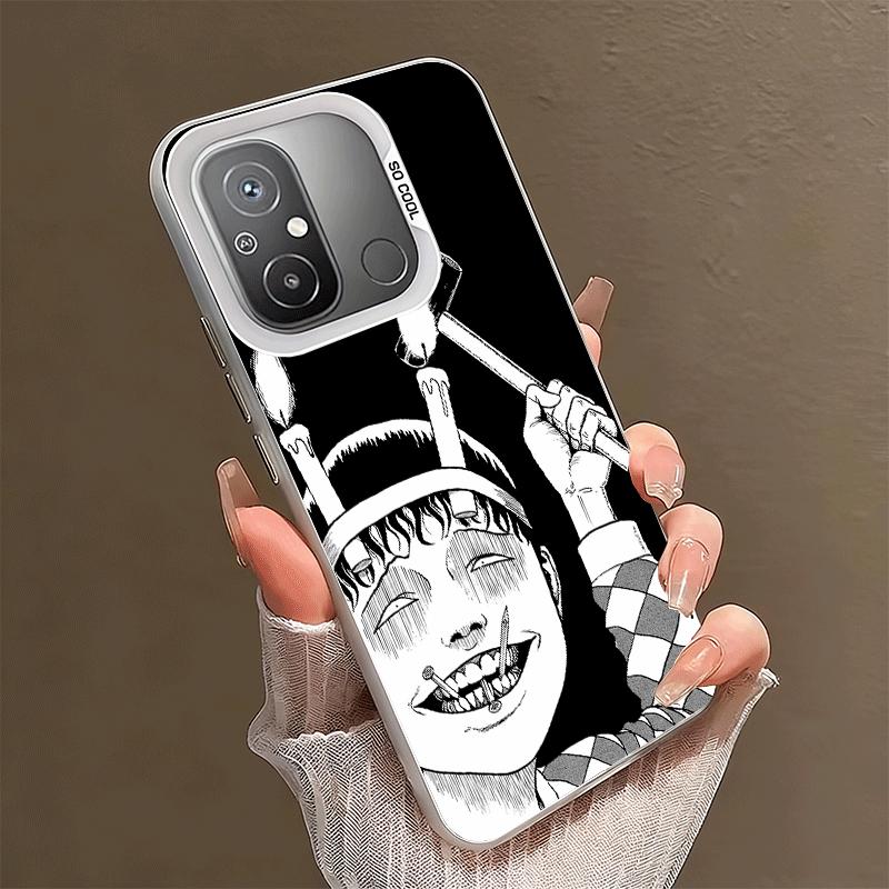 Japanese Horror Anime Soft Phone Case for Xiaomi Redmi 15C 15 14C 13C 12C Poco X5 X6 X7 Pro X3 F8 F7 Ultra M8 13 12 Cover Back S