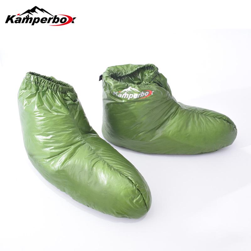 

Kamperbox Down Socks & Sleeping Bag Accessories for Russia, Spain, Poland, and USA зелёный