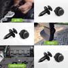 Frokom 100Pcs 8Mm Hole Size Nylon Car Bumper Retainer Clips Push Type UTV ATV Fender Push Clips For Toyota 52161-0 52161-16010,GM 21030249 Ford