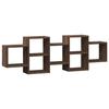 VidaXL Étagère murale chêne marron 129x18x42 cm bois d'ingénierie 853224