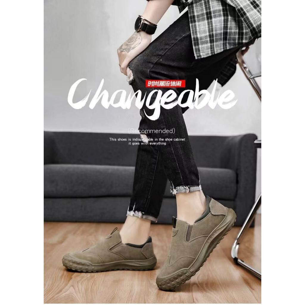 Pánské boty nízké nepromokavé kožené boty pánské outdoorové protiskluzové a odolné boty pro volný čas