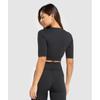 Gymshark Codzienny bezszwowy krótki top czarny B8a4p Bb2j