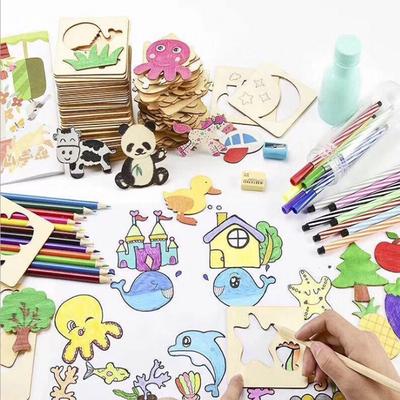 100 Sztuk Dziecko Rysunek Zabawki Szablony Kolorowanka Kreatywne Doodles Wczesna Nauka Edukacja Zabawki
