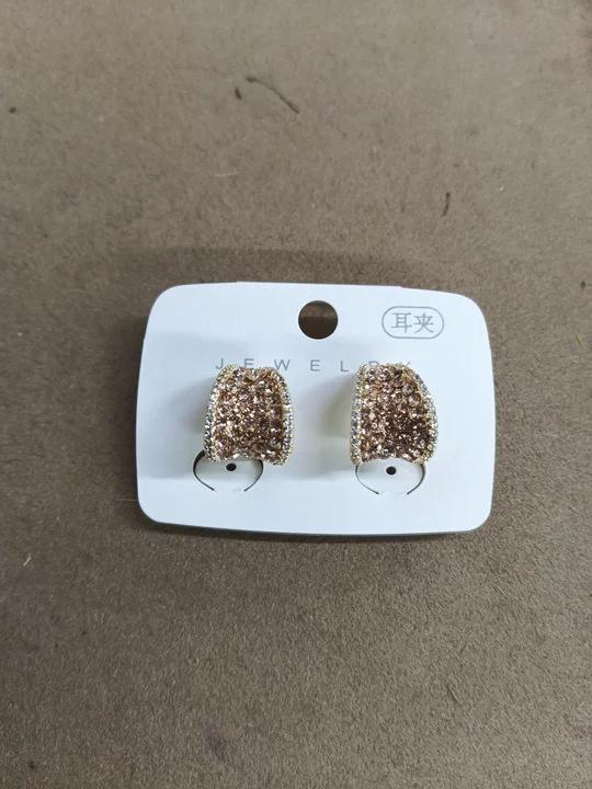 

K real gold electroplated zircon diamond-encrusted water drop earrings retro simple fashion earrings light luxury high-end earrings women