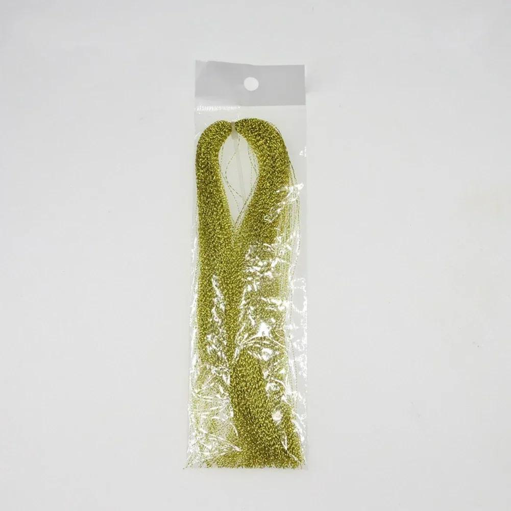 110Pcs 30cm Artificial Bait Twisted Flashabou Tinsel Fly Fishing Tying Crystal Flash For Jig Hook Shinning Fishing Lure Making