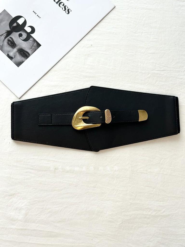 Retro Leather Elastic Waist Belt – Versatile Autumn/Winter Accessory