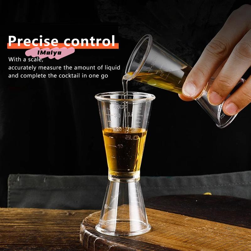 20cc Double-Ended Cocktail Measuring Cup with Graduations Millimeter Markings for Precise Mixing And Measuring