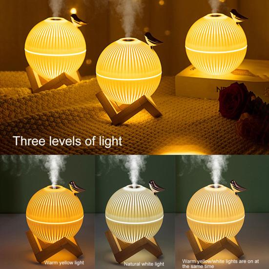 330ml USB Humidifier Creative Stellar Shape PP Low Noise Novelty Bird Air Dampener for Living Room