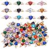 10Pcs Heart Wings Charms Alloy Colorful Rhinestone Romantic Pendant for Jewelry Accessories DIY Making Earrings Necklace Charm
