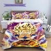 Goku Gemustertes Kissenbezug & Bettbezug Set Anime Fan Lieblingsbettwäsche für Schlafzimmerdeko Schönes Geschenk für Enthusiasten.-TING