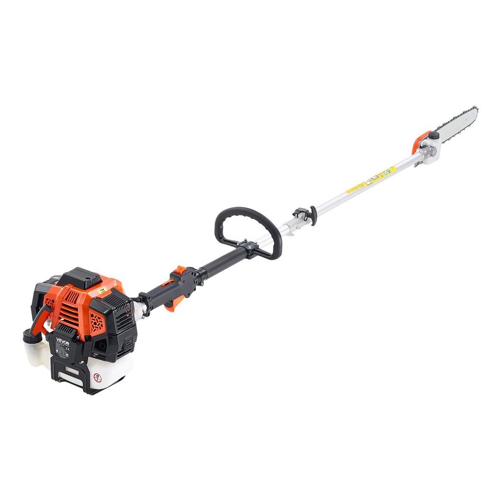 Gas Pole Saw, 33CC 2 Stroke Gas Powered Pole Saws with 35.6 Cm Cutting Bar, Cordless Tree Trimmer with 850ml Fuel Tank, 2.2 To 2.94 M Extendable,
