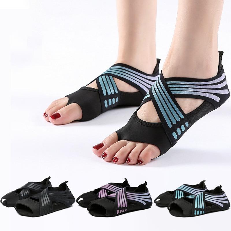 Professional Non Slip Gym Yoga Shoes Flat Soft Anti Slip Sole Ballet Fitness Dance Shoes Pilates Yoga Shoes Socks