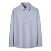 Zhuangji Men's Breathable Linen Blend Long-Sleeve Shirt