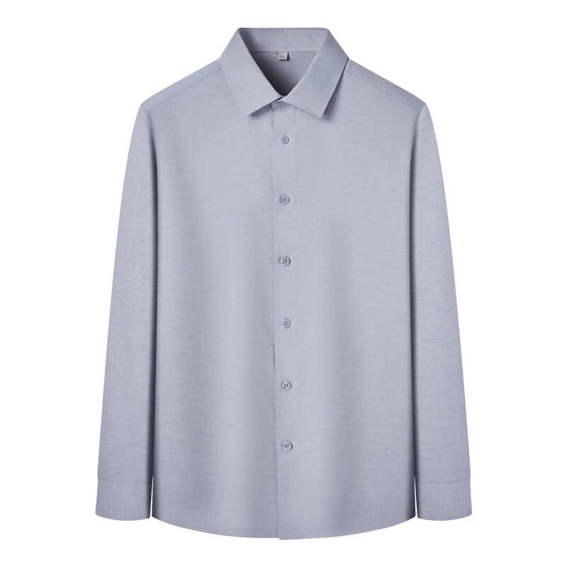 Zhuangji Men's Breathable Linen Blend Long-Sleeve Shirt