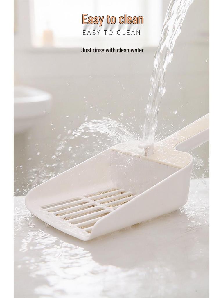 Adjustable Cross-Border Plastic Cat Litter Scoop for Tofu Litter