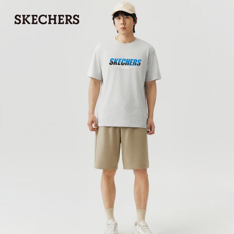 Skechers Men's L126M023 Short Sleeve Cotton Knit T-shirt
