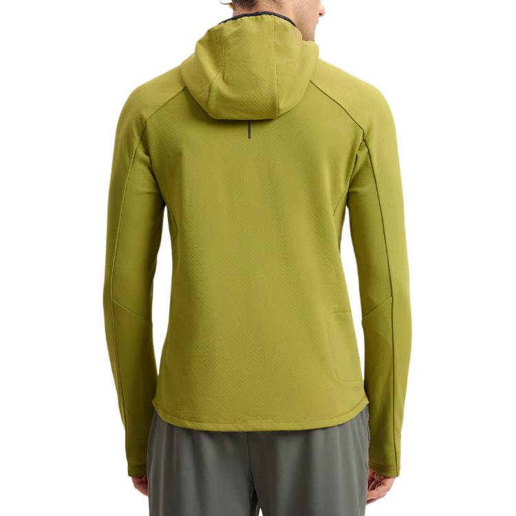 Fila Fitness Hooded Pullover Long Sleeve Sweatshirt Men Sweatshirt Fruit-Fermentation-Green A11M511202F-TQ