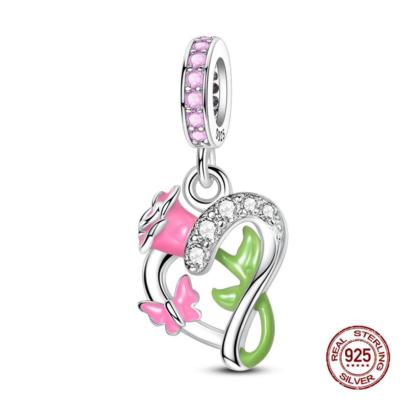 Original Charms Copper Mother'S Love Is Infinite Charms Beads Fits 3Mm Original Bracelet For Necklace Women Diy Jewelry Gift