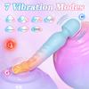 G Spot Vibrator Female Clitoral Stimulator AV Magic Wand Dildo Waterproof Heating Wand Massager for Women and Couples