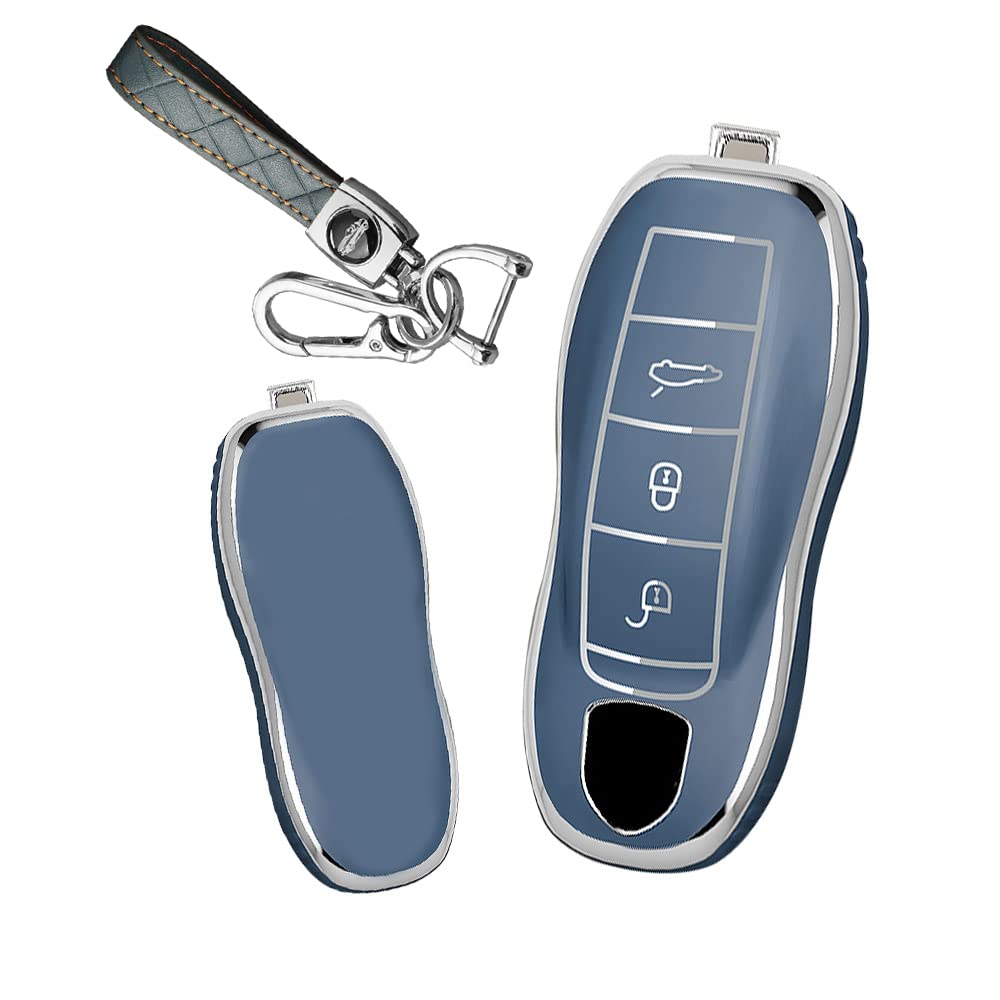 Porsche Key Case Key Holder Key Cover Key Protection for Porsche 911 Macan Cayenne Compatible with car genuine