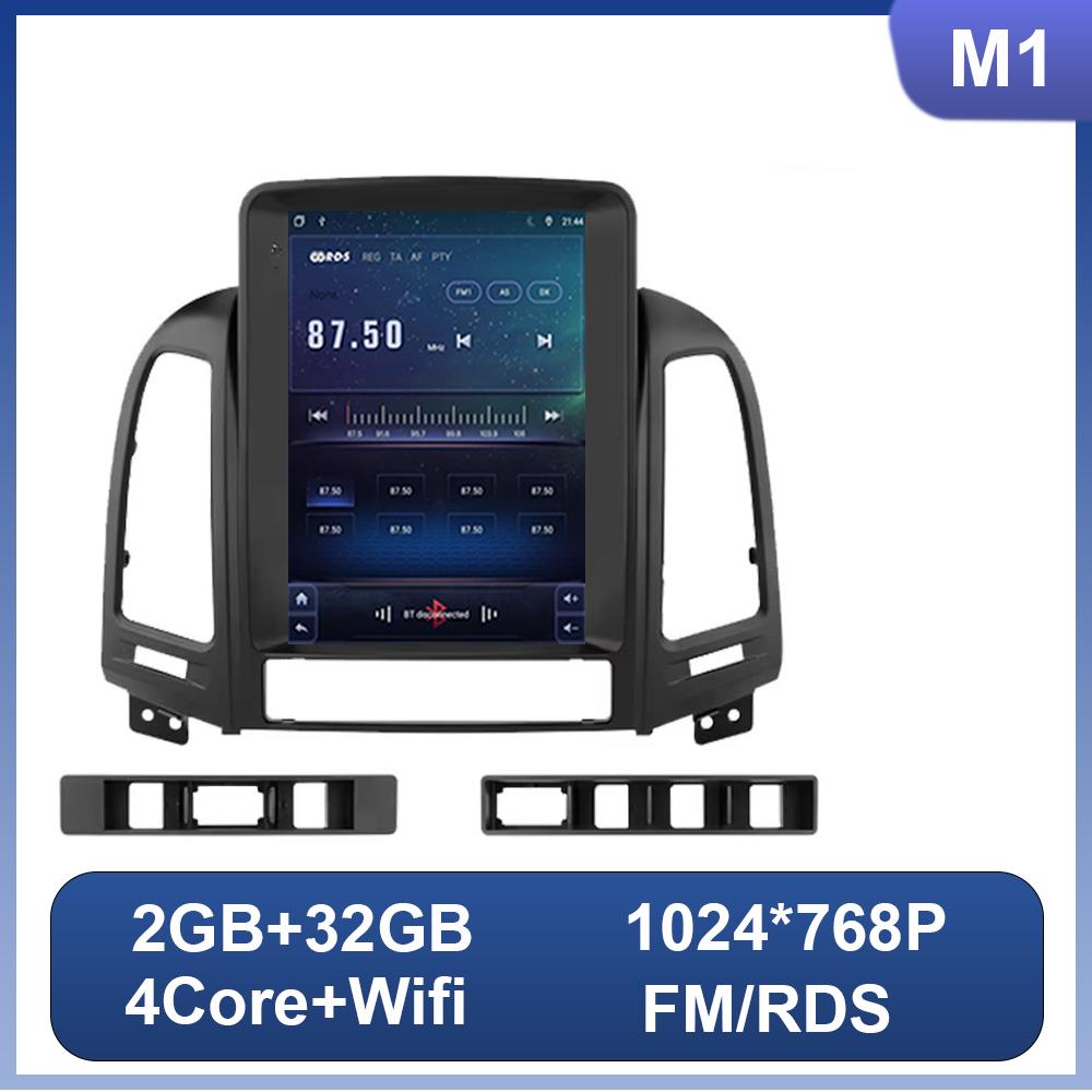 

9,7 дюйма для Hyundai Santa Fe 2 2006-2012 для Tesla Style Car Radio Carplay головное устройство автомобильная стереосистема Wifi Android Auto DSP Bluetooth