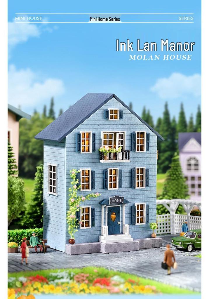 Handmade Mini Manor DIY Kit: Creative Fun House Toy for Kids