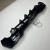 Gloss Black Rear Diffuser: Modified Car Body Kit for BMW 4 Series G22 with Vertical Strip Lights, Non-Destructive Installation.