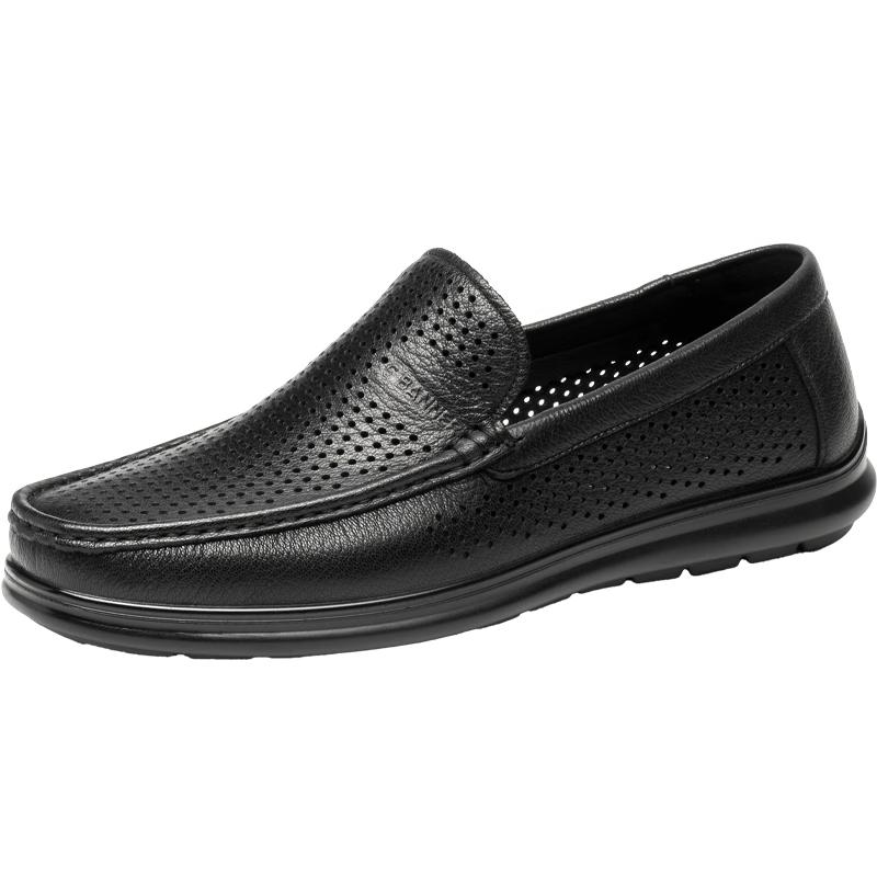 C.banner Men s Breathable Leather Driving Loafers 40