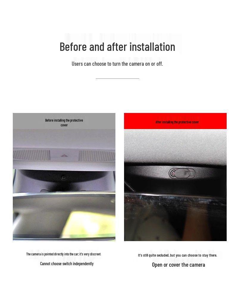 Tesla Model Y/3 Interior Camera Privacy Cover Upgrade - Interior Accessory