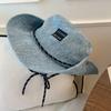 Lightweight Denim Bucket Hat Sunscreen Fisherman Hat Retro Sun Protection Basin Cap  Camping