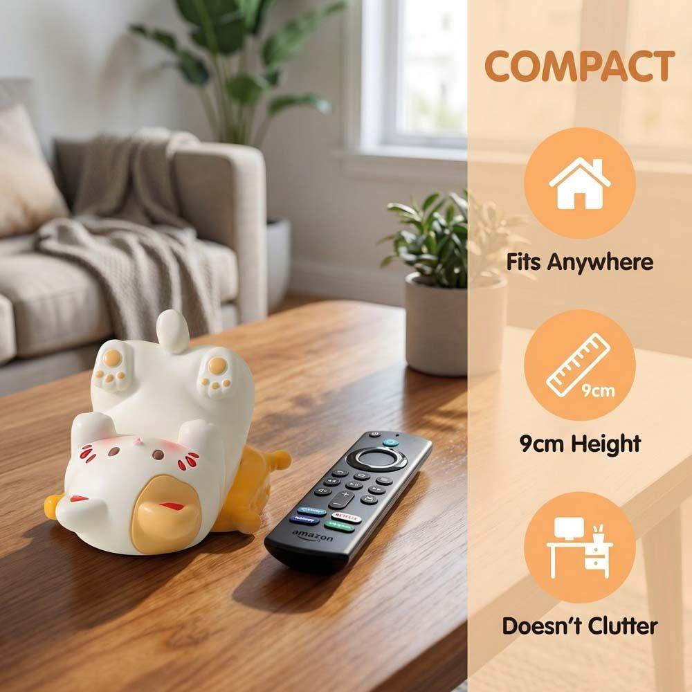 Figure Model Cat Shaped Phone Holder Resin Cat Shape Phone Bracket  Doll Decorations