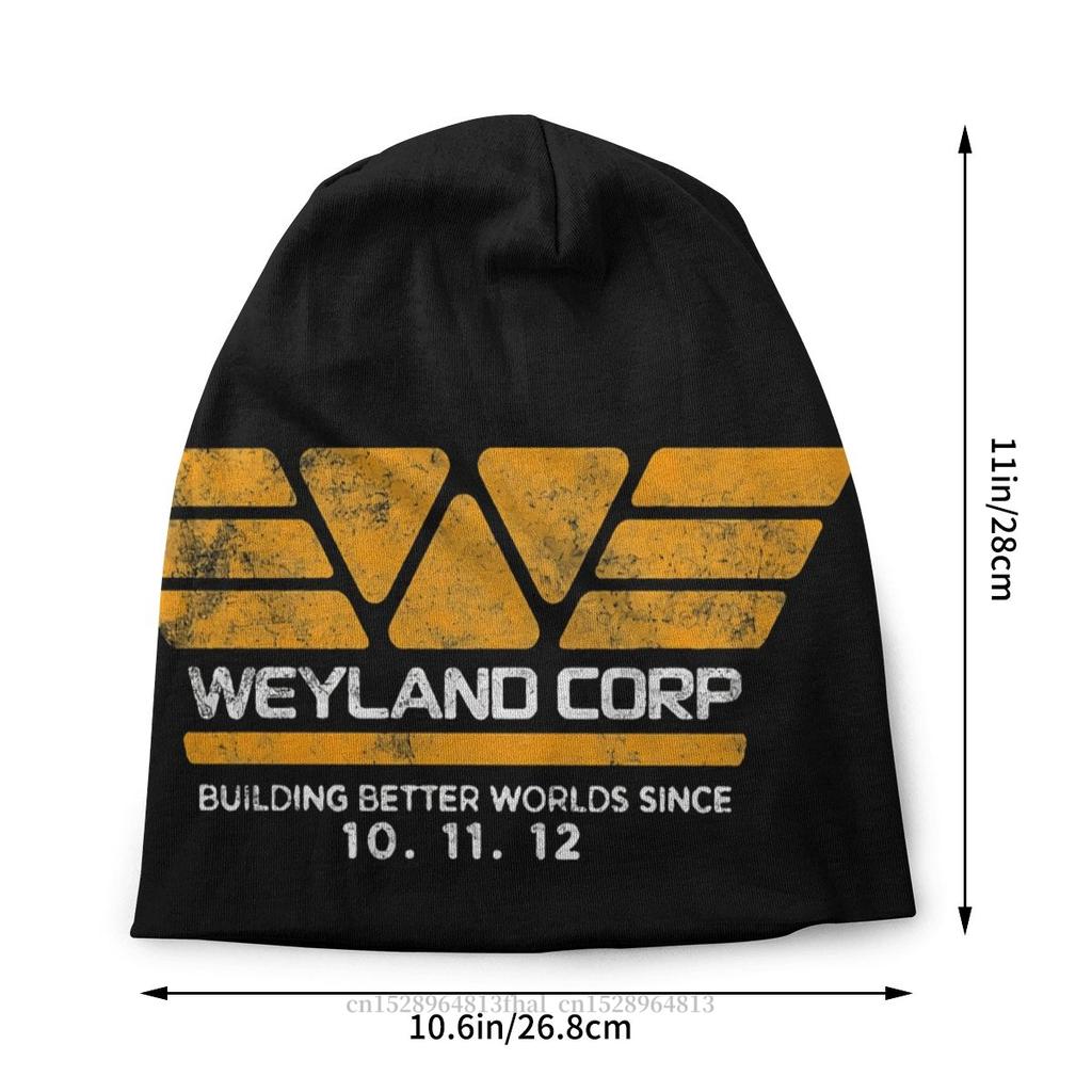 Czapki z daszkiem kosmici Yutani unisex damski cienki kapelusz Weyland Corp Building Better Worlds jesienna czapka Street Skullies czapki czapki