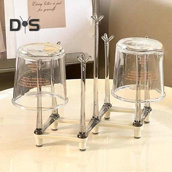 Výsuvný držák na poháry Plastový protiskluzový spodní stojánek na hrnek na vypouštění sklenic a sportovních lahví 7 držáků sedadel Skládací design Prostorově úsporný