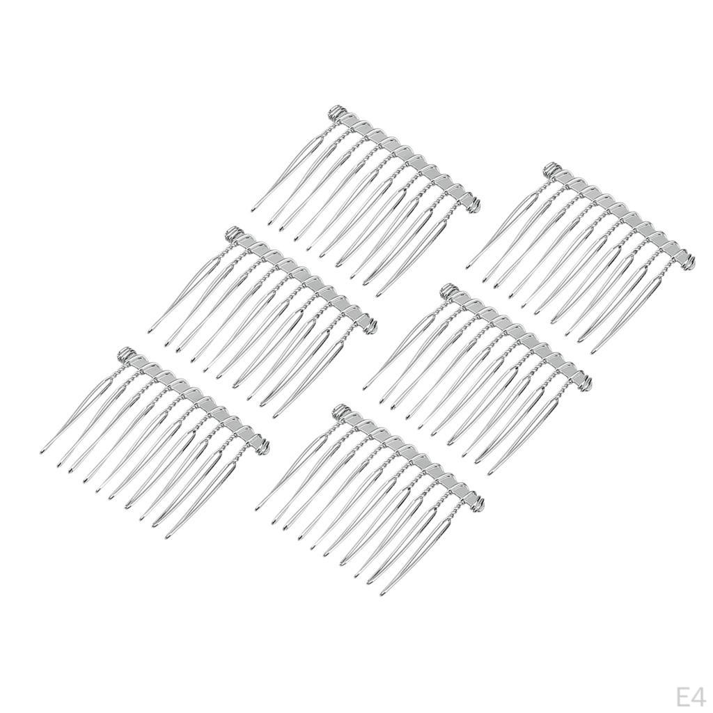 Fancy DIY Metal Wire Hair Clip Combs Bridal Wedding Veil for Women