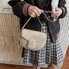 Retro Messenger Bag Women's Autumn and Winter New Trendy Fashion Saddle Bag High-end Simple Shoulder Bag
