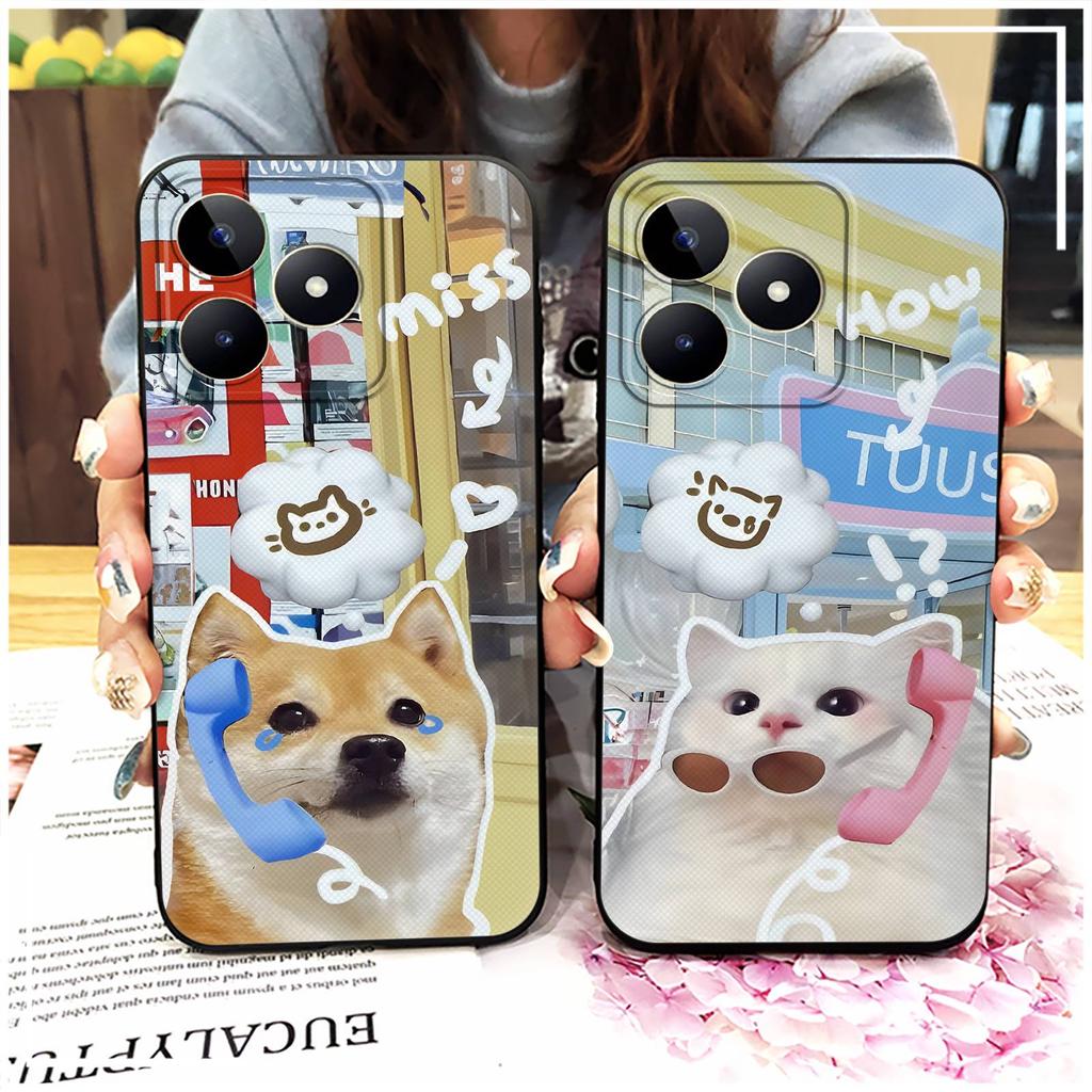 Protective Anti-dust Phone Case For Realme C53/Narzo N53/Note50/C51/C51S TPU Anti-knock Waterproof Phone Pouch Graffiti