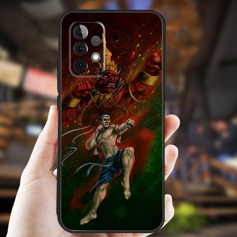 Muay Thai Kampfsport Hülle Für Samsung Galaxy A15 A35 A55 A53 A33 A13 A36 A56 A26 A16 A22 A32 A52 A54 A34 A05 A06
