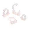 New  20 Pcs White Plastic PPR Clamp Holder For Water Pipe Tube Fittings With Cover Diameter 16mm 20mm 25mm 32mm