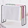 Dishcloth Holder Non-slip Ventilate Iron Three-bar Design Towel Holder Home Organizer