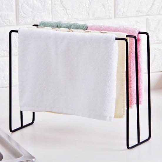 Geschirrtuchhalter Rutschfester, lüftender Handtuchhalter aus Eisen mit drei Stangen