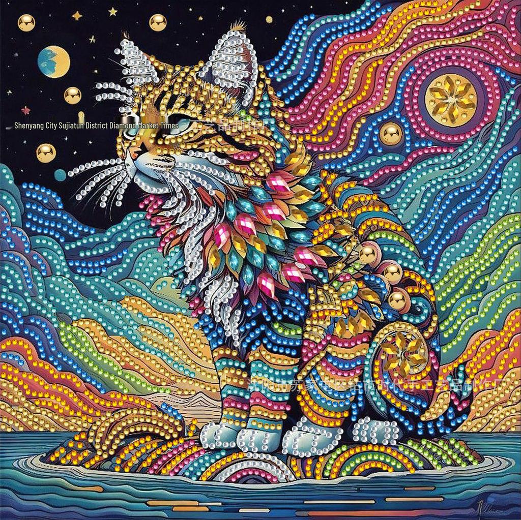 DIY Spezialförmiges Diamantmalerei-Set für Schlafzimmer-, Arbeitszimmer- oder Wohnzimmerdekoration