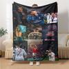 Football Celebration Moment printed flannel breathable and warm blanket, a stylish home gift, suitable for home, office and bedspread use. 0713a6