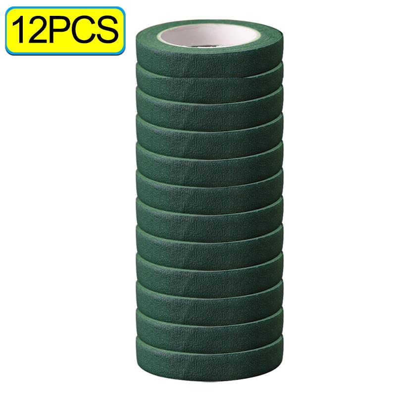 

24/12PCS Color Bouquet Floral Tapes Self-adhesive Stamen Wrapping Paper Tape DIY Flowers Decor for Florist Wedding Party Props
