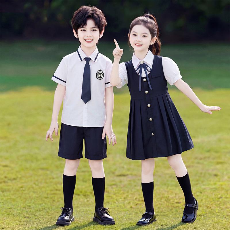 Britische Akademie Stil Kindergarten Sommeruniform Set für Abschlussfotos