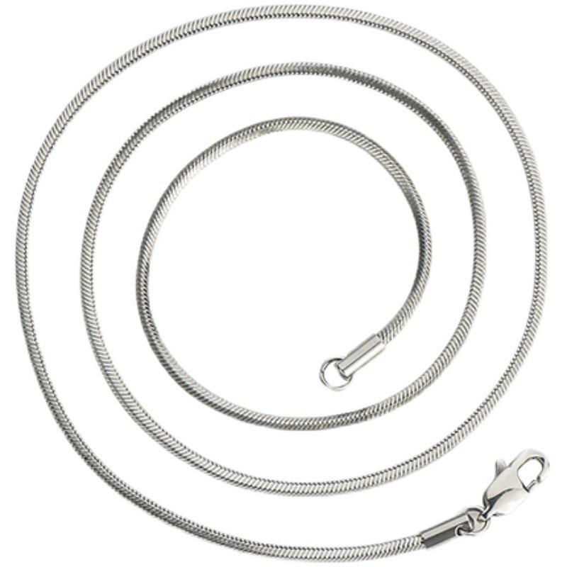 Tytanowa Stal Kwadratowy Łańcuszek Wężykowy: Unisex Lekki Luksus, Wysokiej Klasy Łańcuszek na Obojczyk