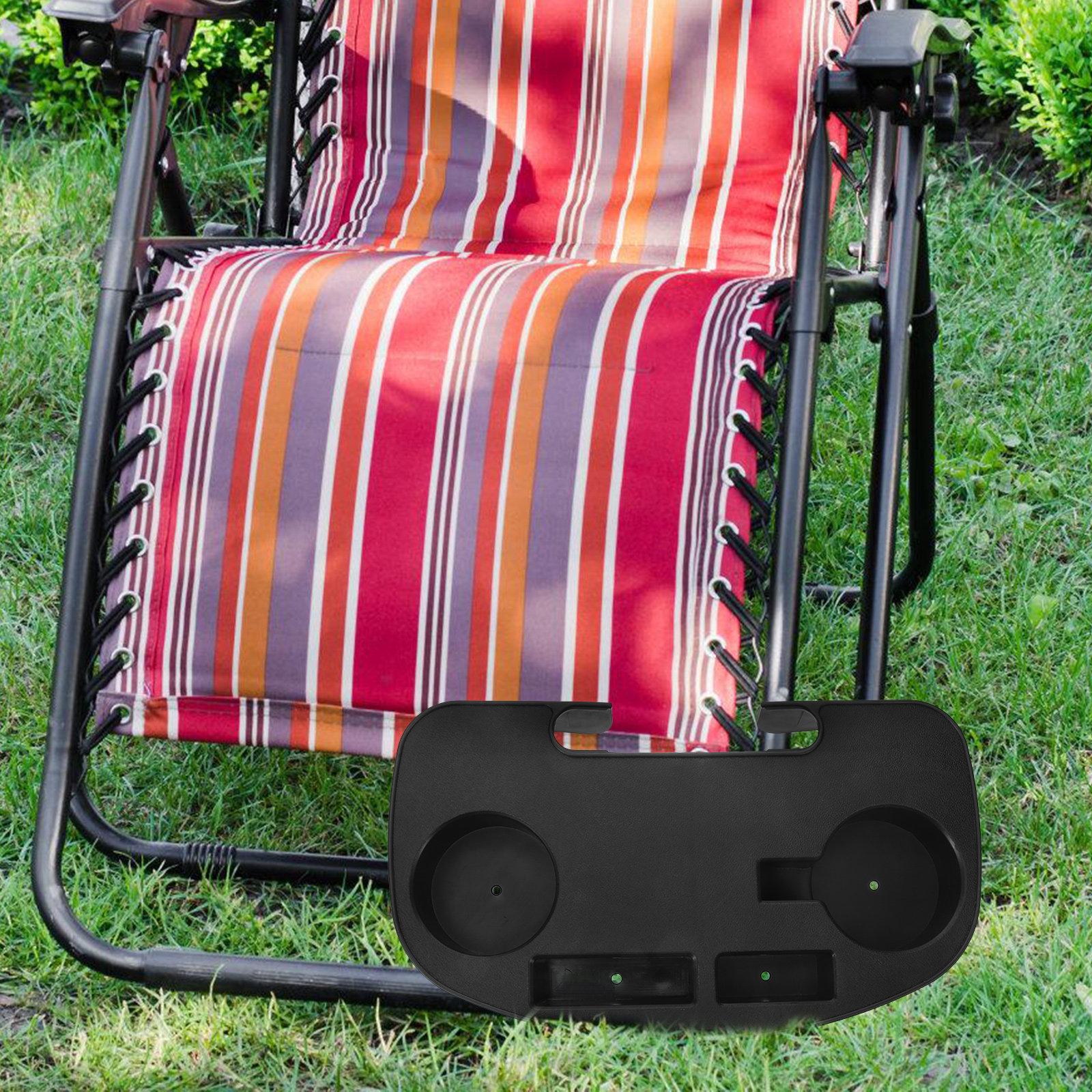 

Plastic Clip on Chair Cup Holder Side Tray Lounge Chair Outdoor Drink Holder for Beach Camping Yard Beverage Tray other