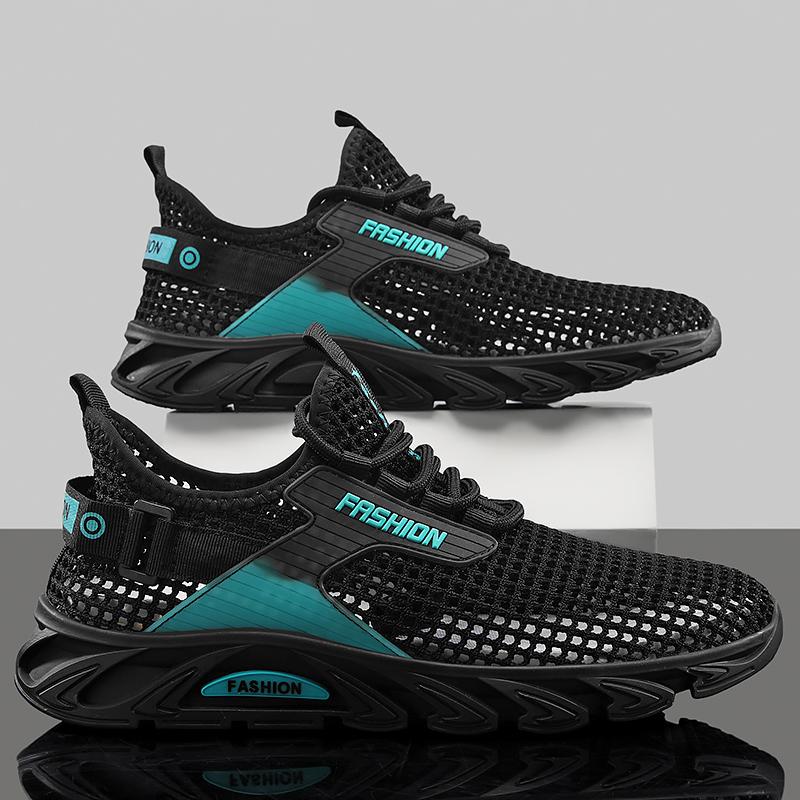 

Мода PARZIVAL 2024 Горячая Распродажа Летние Кроссовки Мужская Мода Прогулочная Обувь Выдалбливают Zapatillas Hombre Мужская Повседневная Пляжная Обувь Бег 44 чёрный