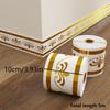 Self-Adhesive Skirting Wall Stickers 5m Stain Resistant Baseboard Trim for Living Room Dining Area Wall Decoration